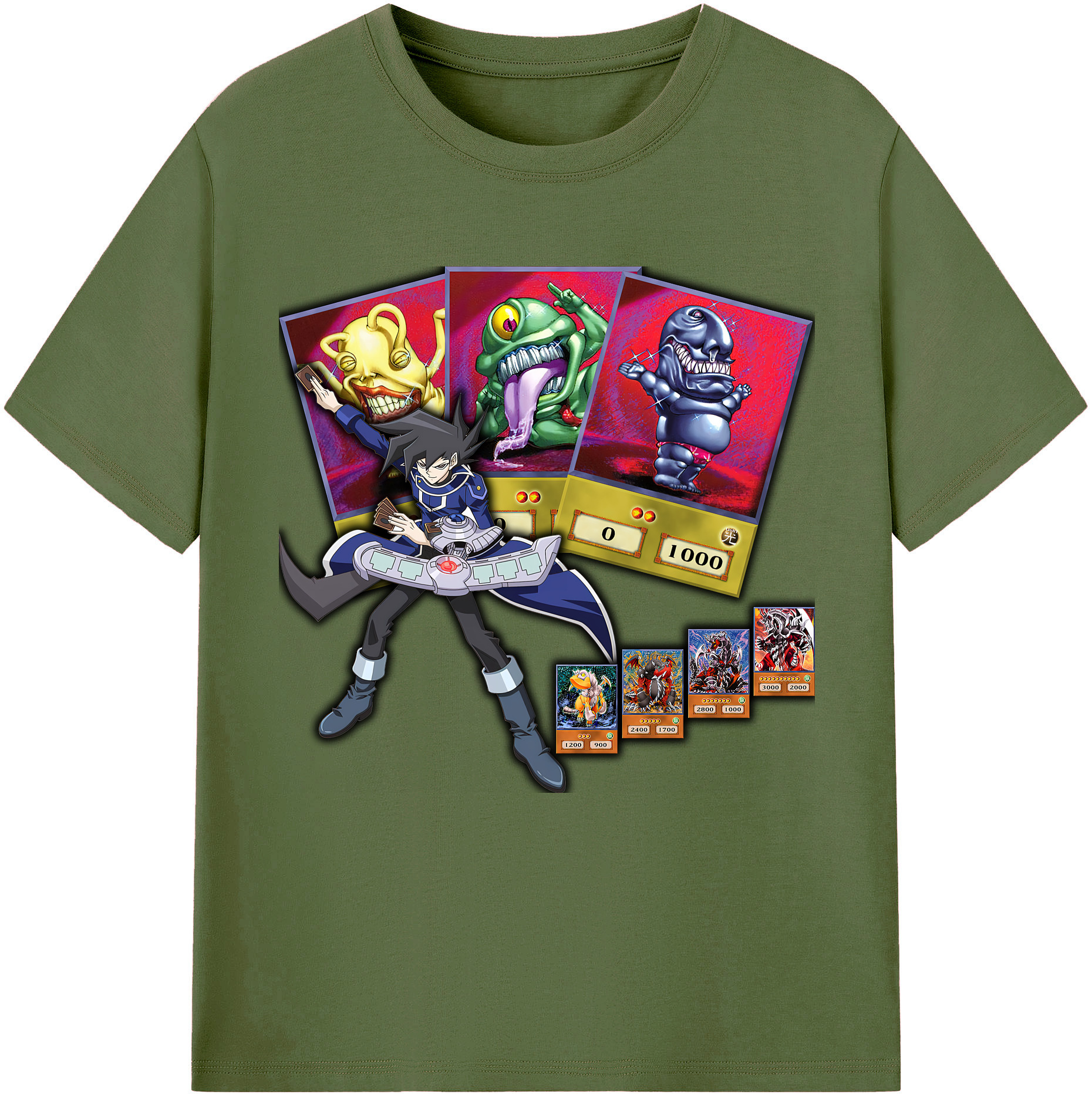 （画像用） 遊☆戯☆王 Yu-Gi-Oh! 綿100％半袖Tシャツ（フロントプリント）